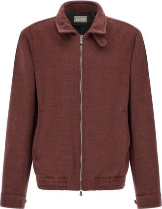 Brunello Cucinelli Jassen - Heren - Zomerjassen - Rood - XL - Jassen