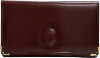 Cartier Pre-owned Must Line Leren Clutch Tas - Dames - Vintage Accessoires - Rood - ONE Size - Leer - Vintage