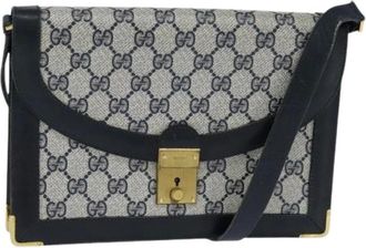 Gucci Pre-owned Cross Body Bags, female, Blue, Size: ONE SIZE Pre-owned Plastic Cross Body Bag