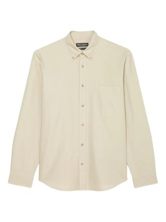 Marc O'Polo button-up shirt - men - Cotton/Linen/Flax - S - Neutrals