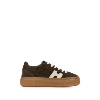 Hogan Crosswind Sneakers - Dames - Sneakers - Bruin - 35 EU - Leer - Schoenen
