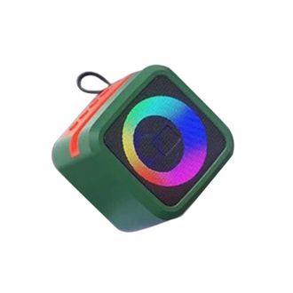 OEM Altavoz Inal&aacute;mbrico Port&aacute;til Con Luz Led Rgb, Compatible Con Tf, Usb, Aux, Llamadas Manos Libres, Bater&iacute;a Recargable, Color Verde