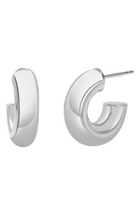 Bony Levy 14K Hoop Earrings in 14K White Gold at Nordstrom