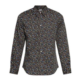 Paul Smith Printed Shirt - Heren - Zakelijke Overhemden - Veelkleurig - M - Katoen - Overhemden
