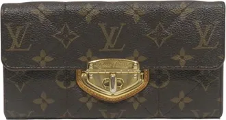 Louis Vuitton Monogram Brown Monogram Long Wallet (Bi-Fold) (Pre-Owned)