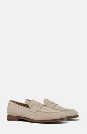 Scarosso Stefano Loafers in Sand - Suede at Nordstrom, Size 42.5
