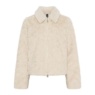 Notyz Notyz, Dames, Jassen, Beige, Maat: 2XL