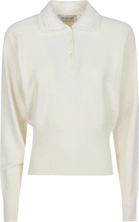 Ermanno Scervino Polo met lange mouwen - Dames - Polos - Wit - M - Tops