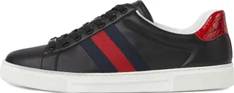 Gucci Ace Low-Top Sneakers Black Red 757892-AACAG-1096