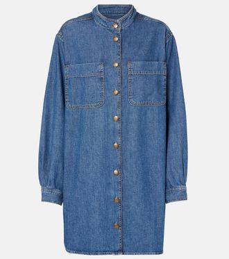 Frame Denim Double Pocket denim shirt dress