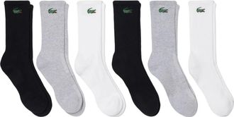 Lacoste 6-Pack Sportsokken - Heren - Sokken - Veelkleurig - S - Katoen - Ondergoed
