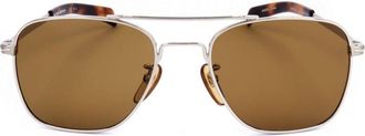 David Beckham Db 7019/S Tortoiseshell-Tipped Metal Frame Sunglasses