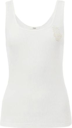 Chloé Gonna in pizzo sangallo - Bianco