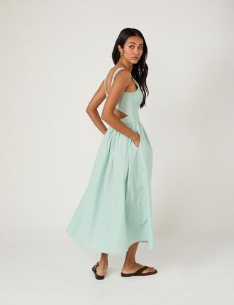 Nobody's Child Mint Green Eliana Midi Dress