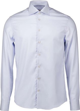 John Miller Blauwe overhemden met lange mouwen - Heren - Casual Overhemden - Blauw - XS - Overhemden