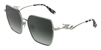 Karl Lagerfeld KL362S 040 Womens Sunglasses Silver Size 59