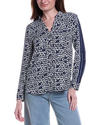 Nic+Zoe Nic+Zoe Etched Angles Shirt