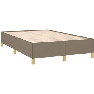 vidaXL Estructura De Cama Sin Colch&oacute;n Tela Gris Taupe 120x190 Cm Vidaxl