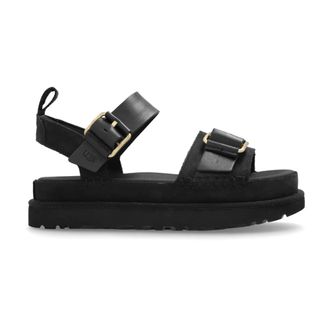 UGG Flat Sandals, female, Black, Size: 9 US Goldenstar Villa Platform Sandals