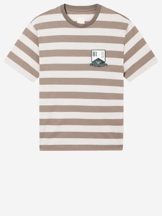 Emporio Armani Striped Cotton T Shirt