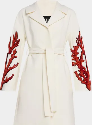 Libertine - Libertine Coral Patches Vienna Wrap Coat