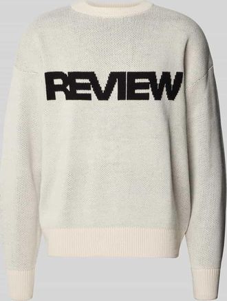Review Strickpullover mit Rundhalsausschnitt in Ecru, Größe XXL