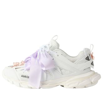 Balenciaga (WMNS) Balenciaga Track Bow White Pink 542436WTRBW9050