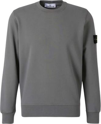 Stone Island Felpa girocollo con applicazione Compass - Grigio