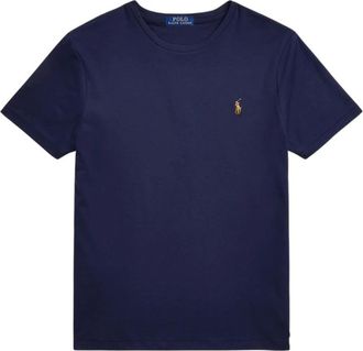Polo Ralph Lauren Custom Slim Fit Soft Cotton T-Shirt - male - Polo Ralph Lauren - T-Shirts - Blue - XL - Tops