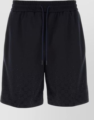Gucci polyester bermuda shorts embroidered pattern knee length
