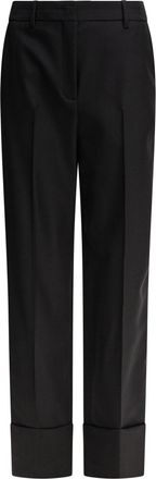 Valentino Womens Black Wool Trousers - Size EU 44 (Womens)
