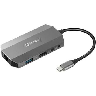 Sandberg Usb-c 6-in1 Travel Dock