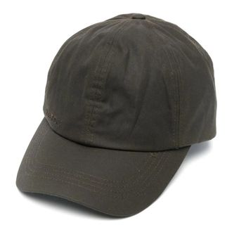 Barbour Waxed Sportpet - Heren - Petten - Groen - ONE Size - Katoen - Accessoires
