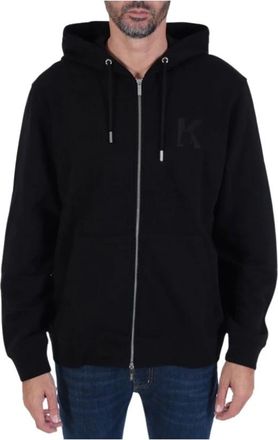 Karl Lagerfeld Full Zip Hoodie - Heren - Vesten met rits - Zwart - S - Katoen - Hoodies & sweatvesten
