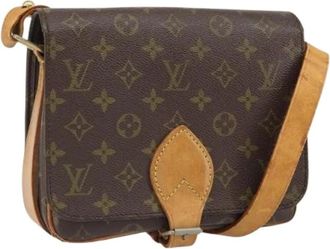 Louis Vuitton Pre-owned Cross Body Bags, female, Brown, Size: ONE SIZE Pre-owned Cartouchiere MM Shoulder Bag