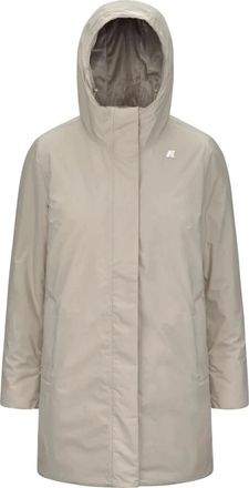 K-Way Sophie Soft Touch Marmotta - Dames - Parka Jassen - Beige - XL - Polyester - Jassen