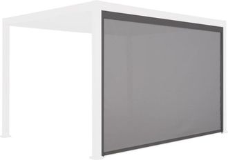 Sweeek Estor lateral enrollable de aluminio y textileno para p&eacute;rgola