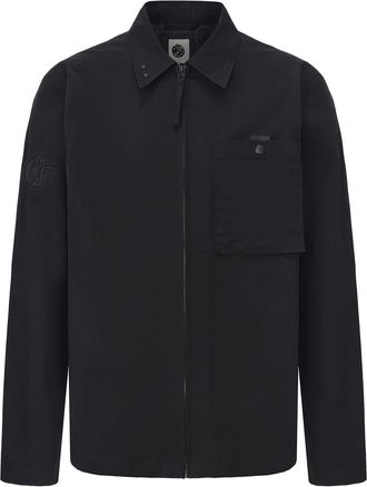Pretty Green Nylon overshirt voor heren (Zwart)