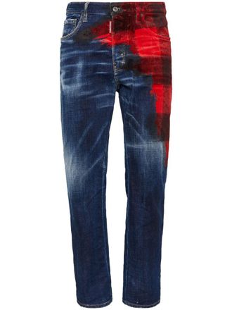 Dsquared2 Jeans a quadri - Blu