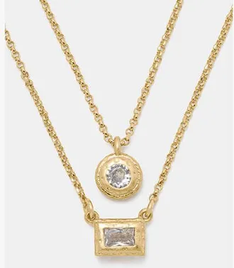 Kate Spade New York Elegant Edge Double Necklace Set