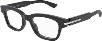 Alexander McQueen Am 0497O 007 Brillen - unisex - Brillen - Zwart - 52 MM - Accessoires