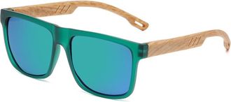 Generic Chic Eyewear Retro UV-Protection Faux Wood Arm Sun-shielding Urban Photoshoot Showpiece Shades Glasses