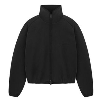 adidas x Fear of God Athletics Suede Fleece Track Jacket Black IY0935
