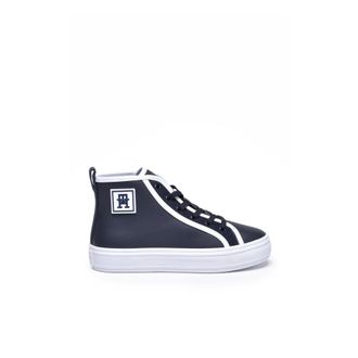 Tommy Hilfiger Schoenen, Dames, Blauw, 42 EU, Leer, Sporty Lux Vulc
