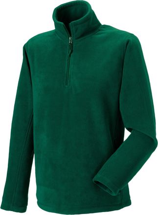 Russell Athletic Russell Heren Quarter Zip Fleece Top (Fles groen)