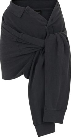 Balenciaga Dames, Rokken, Grijs, Maat: XS Katoen
