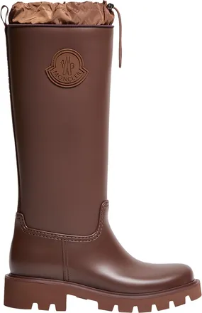 Moncler Moncler Kickstream High Rain Boots, Women, Brown, Size: 36