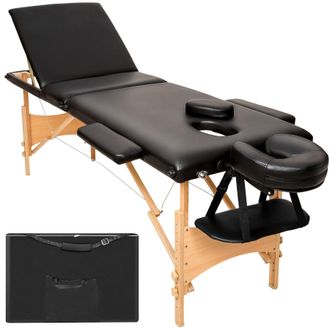 TecTake Massage Table Daniel in Black