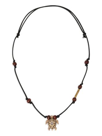 Dsquared2 turtle beaded necklace - Brown