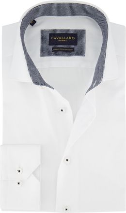 Cavallaro Cavallaro napoli overhemd katoen wit